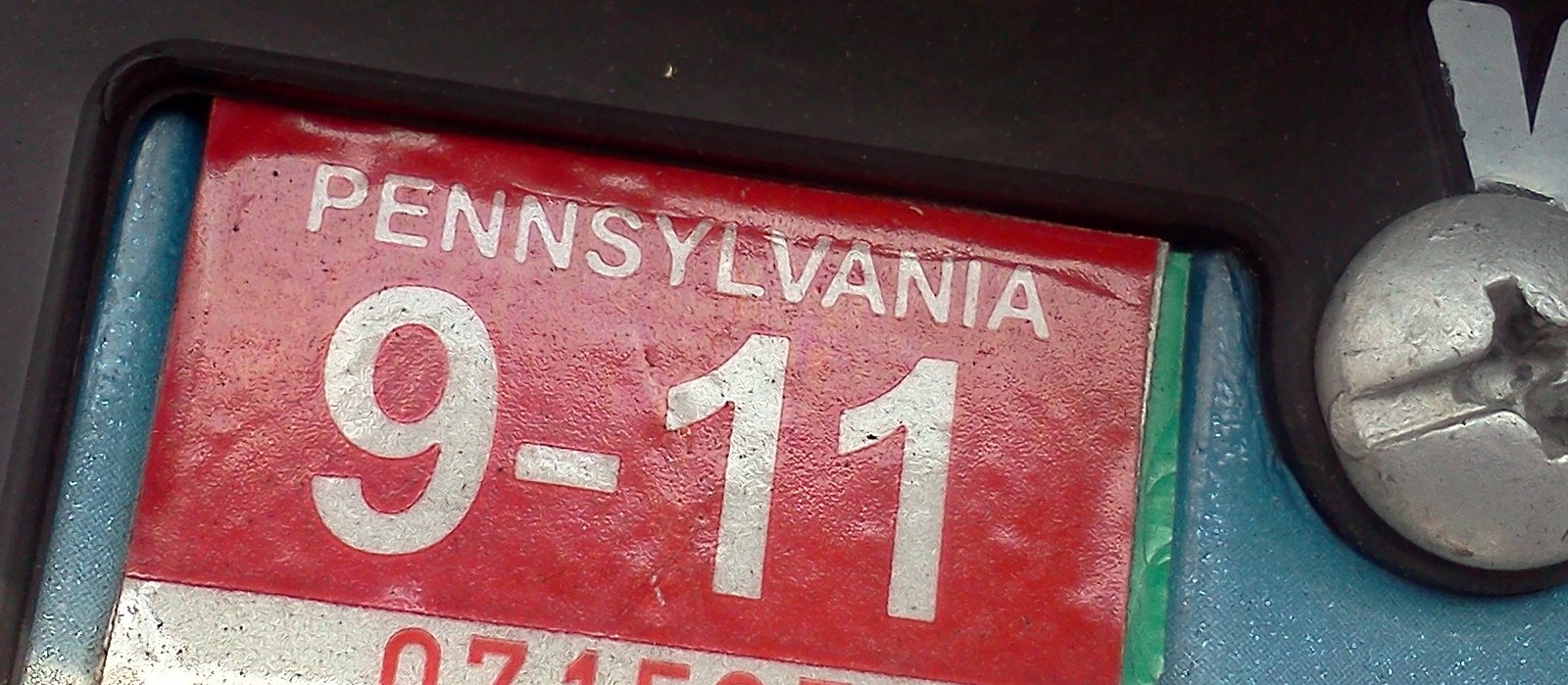 PennDOT Vehicle Registration Sticker