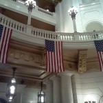 Flags in the State Capitol Rotunda