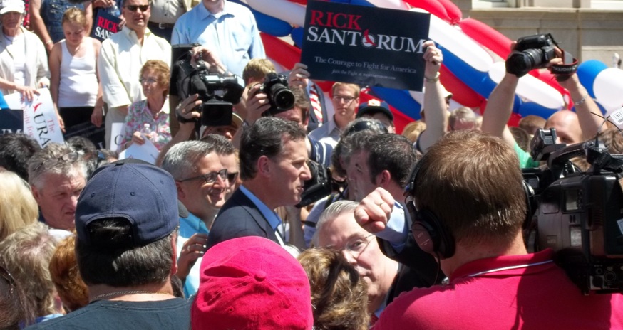 Santorum Greets Supporters in Somerset Co.