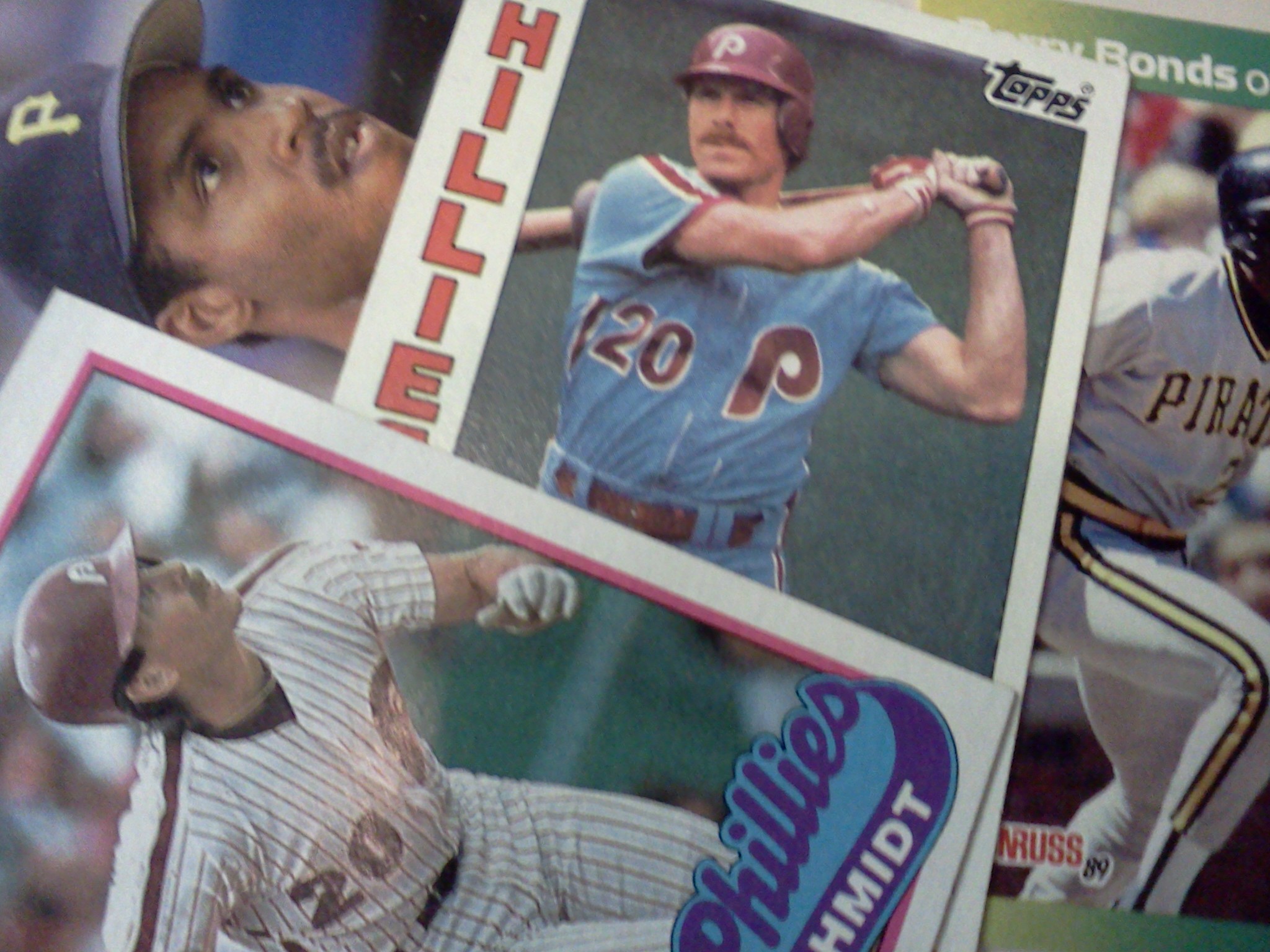 Mike Schmidt and Barry Bonds Baseball Cards
